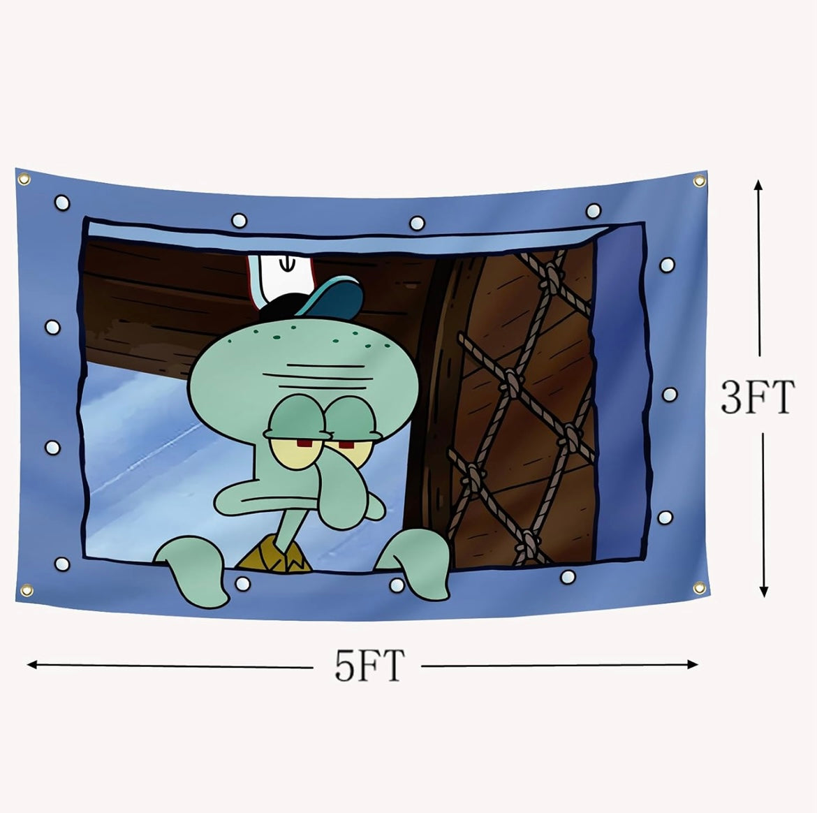 Squidward Funny Meme Wall Banner