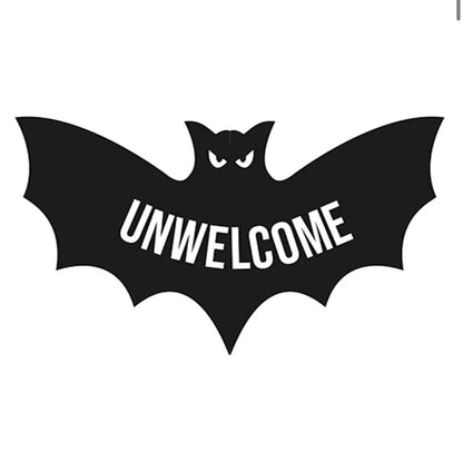 Unwelcome Bat Shaped Doormat