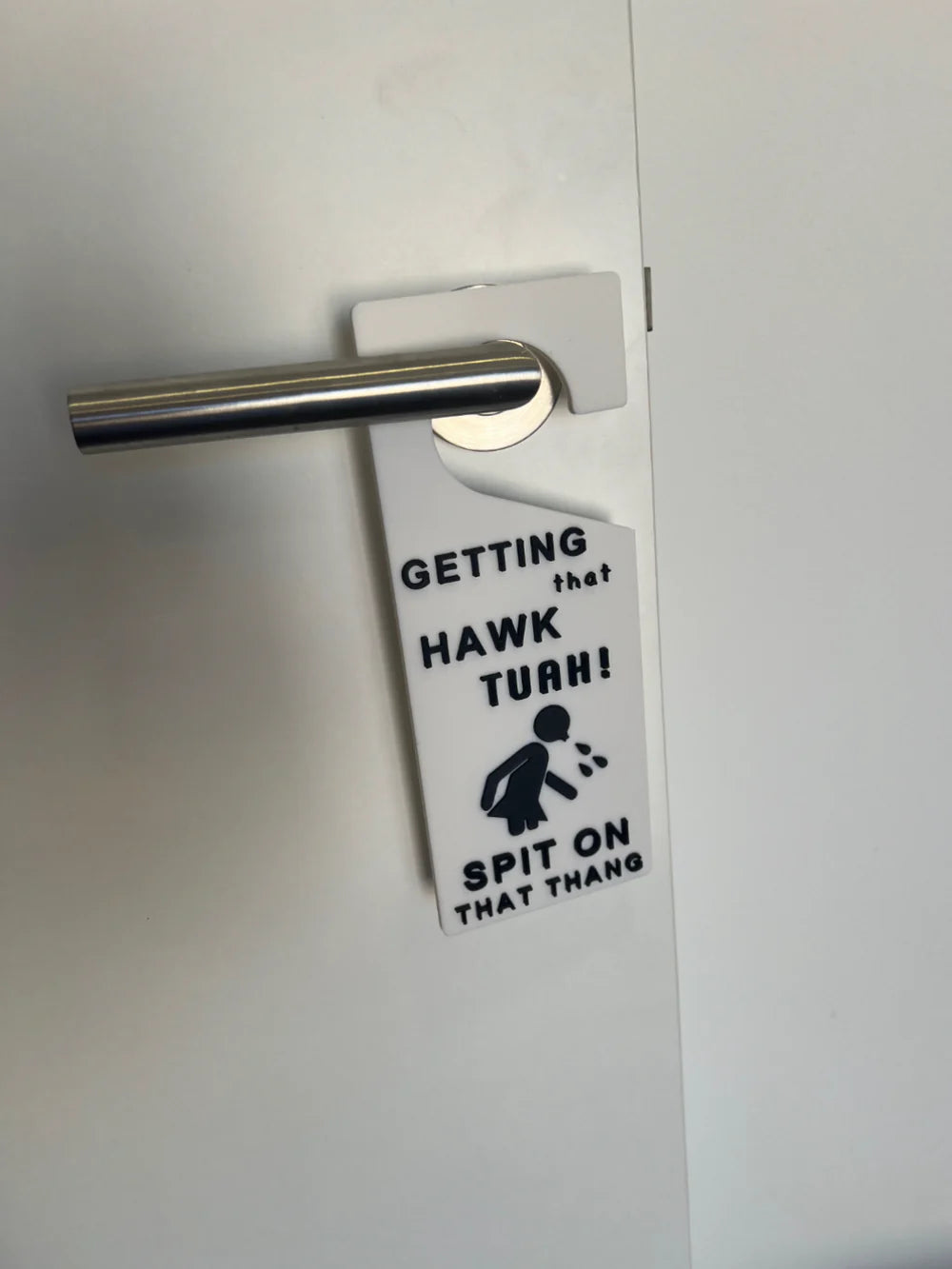 Hawk Tuah Door Sign